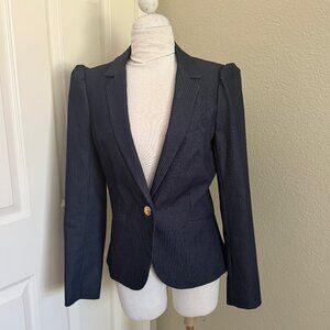 Express Navy Pinstripe Blazer 6